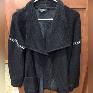 Lucky Brand Cotton Blanket Stitch Wrap Sz. S